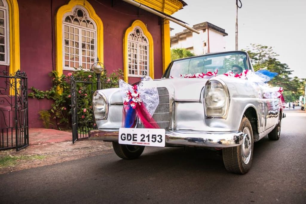 The Wedding Car awaits for the bride to be..!