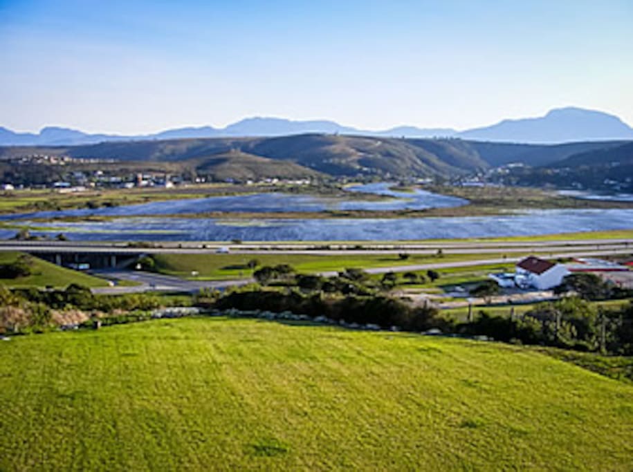 View from house of river and mountain