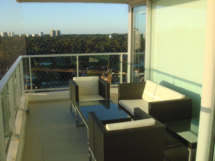 Furniture terrace to see the sundown in the ocean.