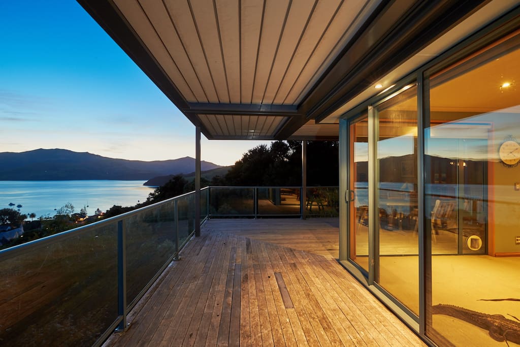 Outdoor decking with views