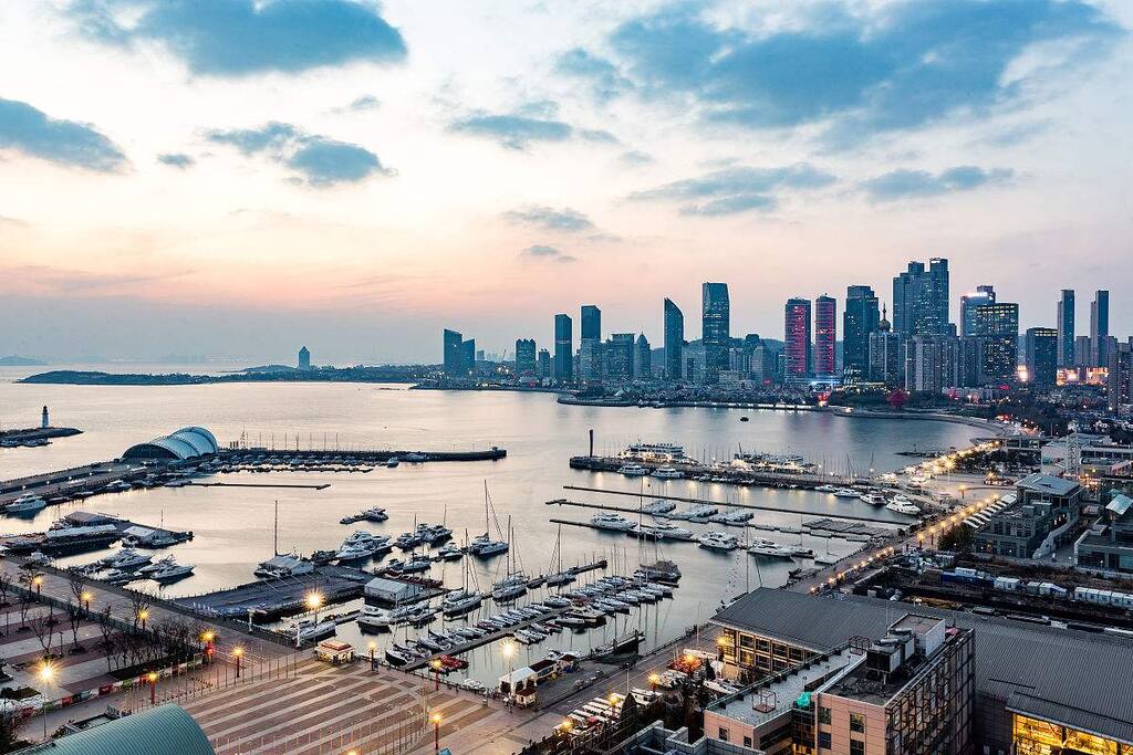 奥帆中心五四广场280度海景近在眼前
