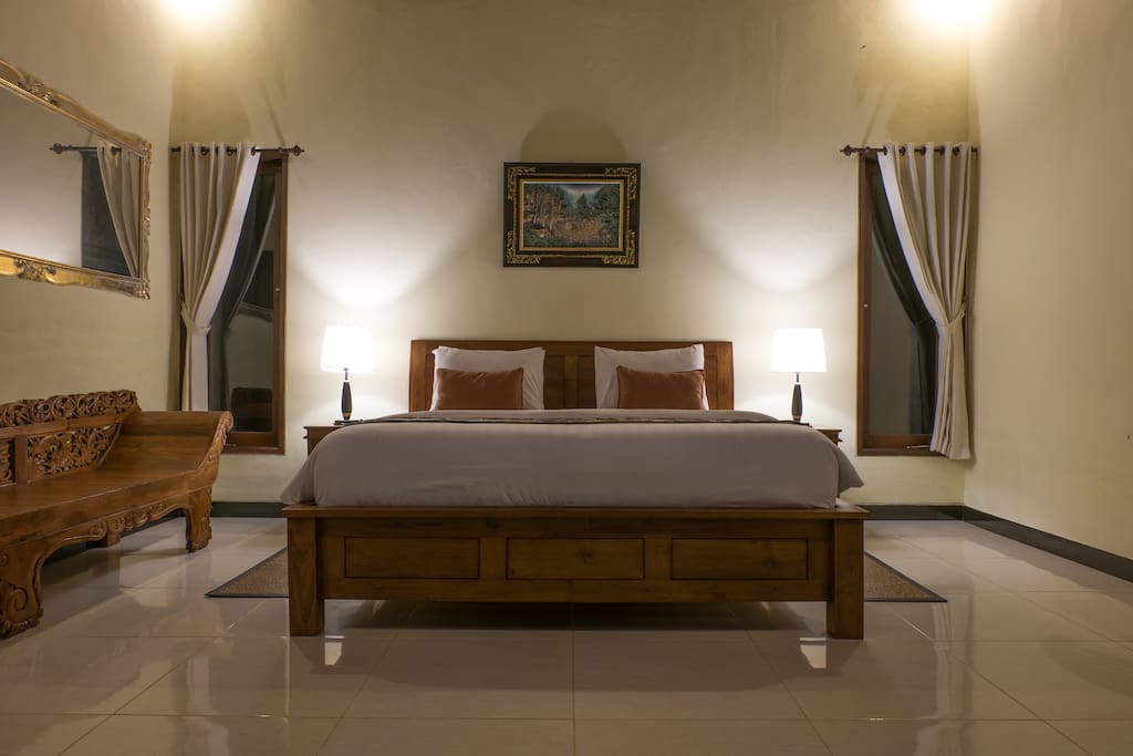 One of the Double Bedroom en-suite Bathroom, a traditional Balinese comfort