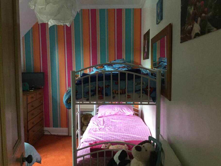 Two single bunk beds