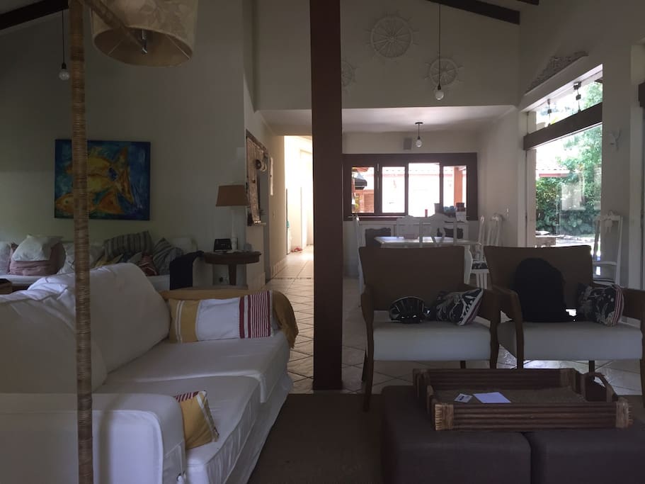 Sala com lareira