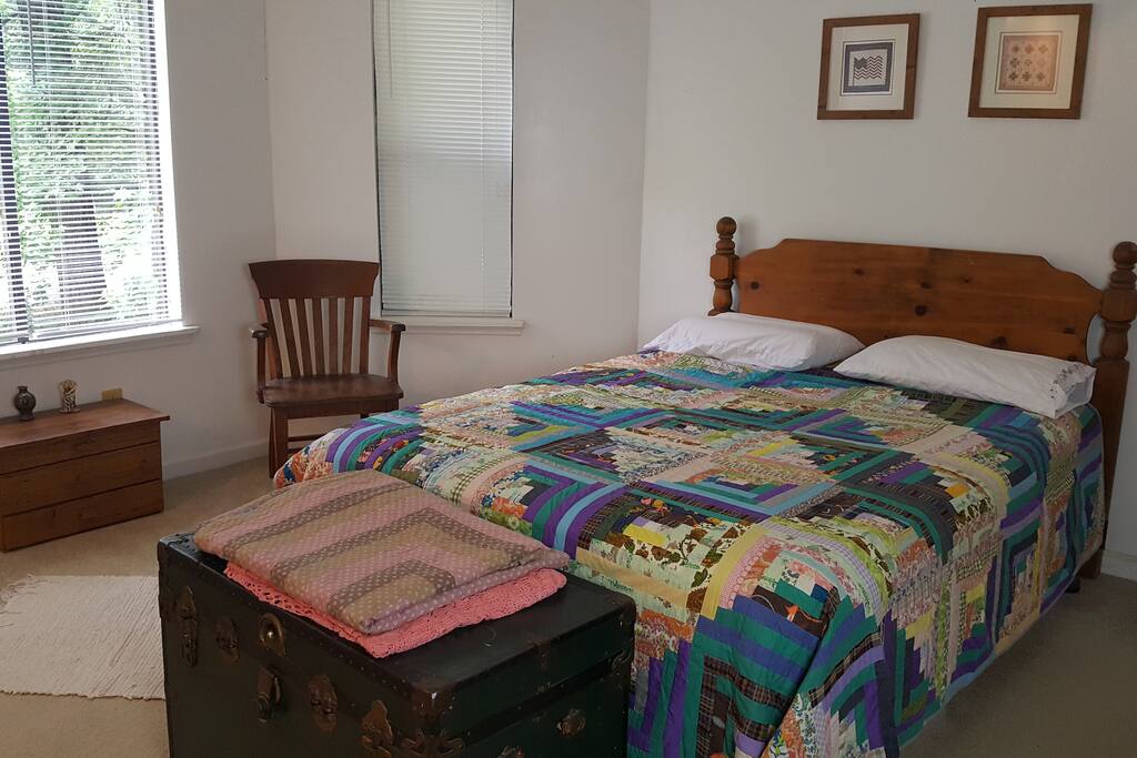 Master bedroom (queen) and private master bath.