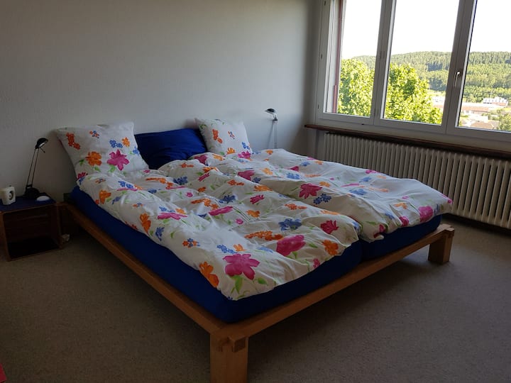 Cama doble (tamaño king) con dos colchones individuales