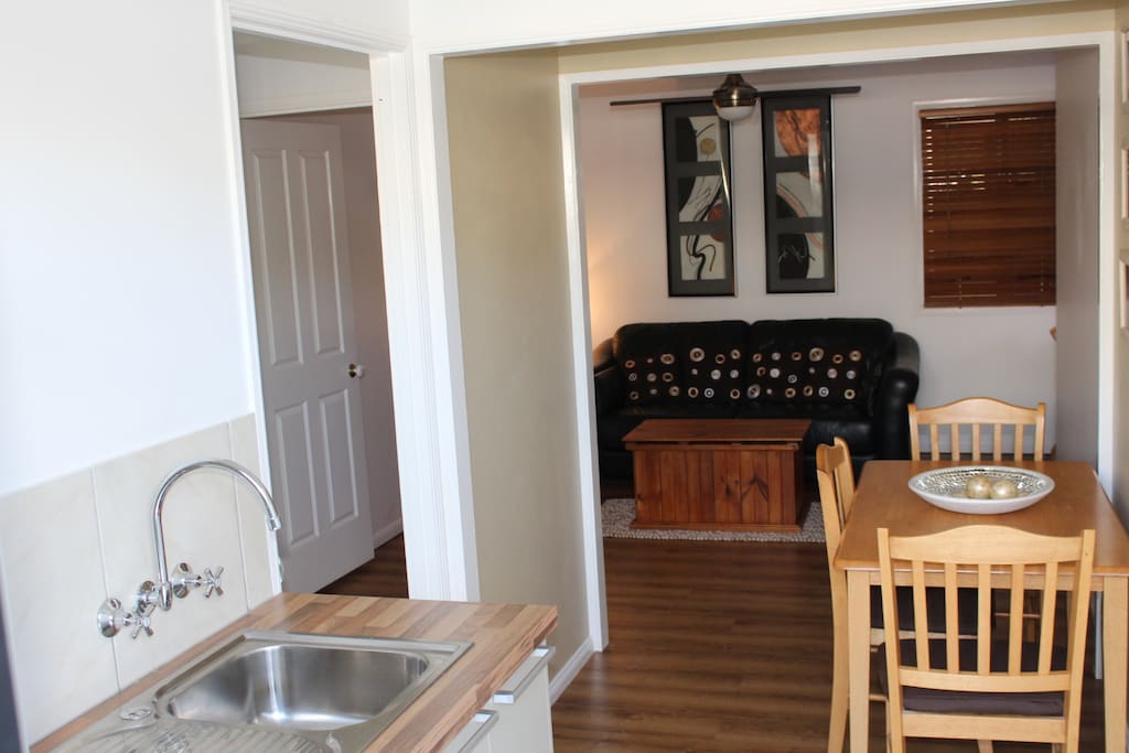 Insomniac friendly doorways that block out lounge noise from the bedroom.