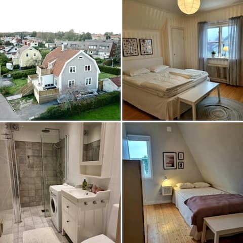 Nice attic apartment with balcony and free parking