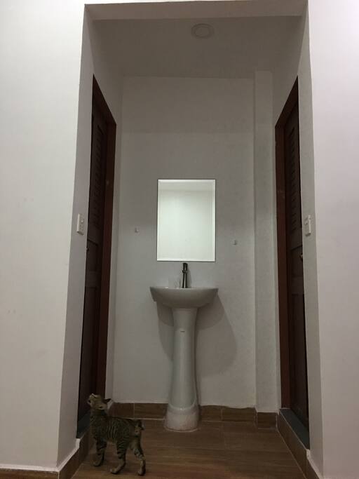 Separate shared shower/toilet for 1st F 2 bedrooms