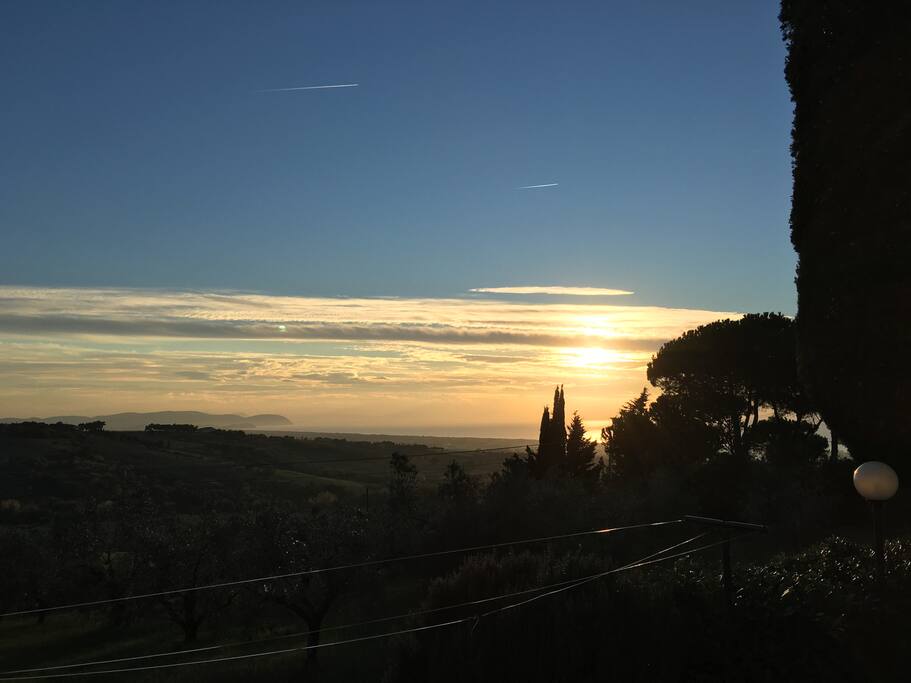 Tramonto dalla terrazza