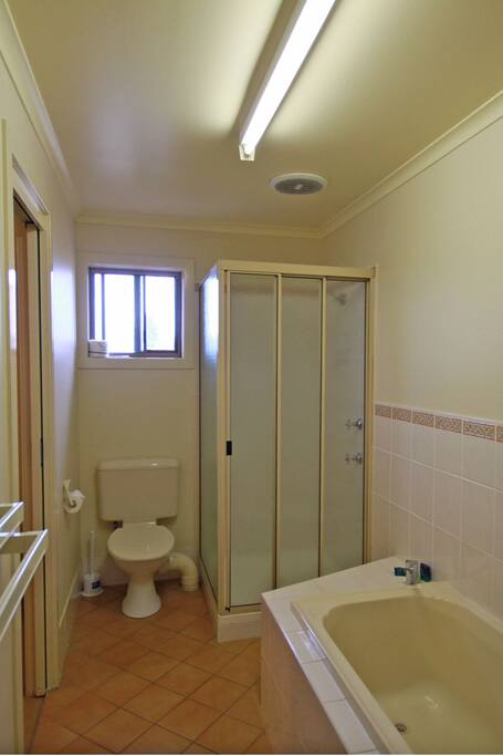 Main bathroom includes a bath.