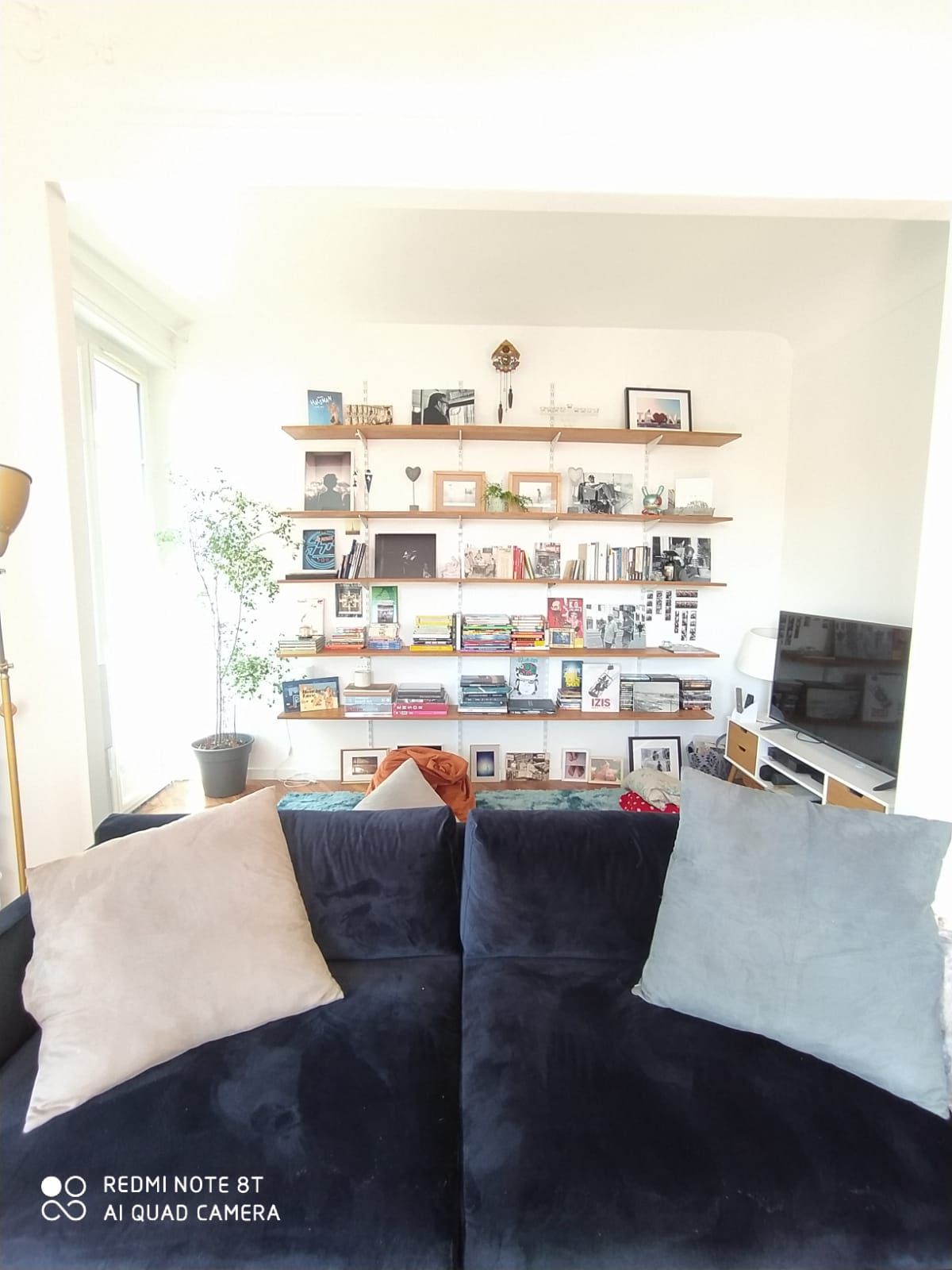 Rincón de la biblioteca y la televisión