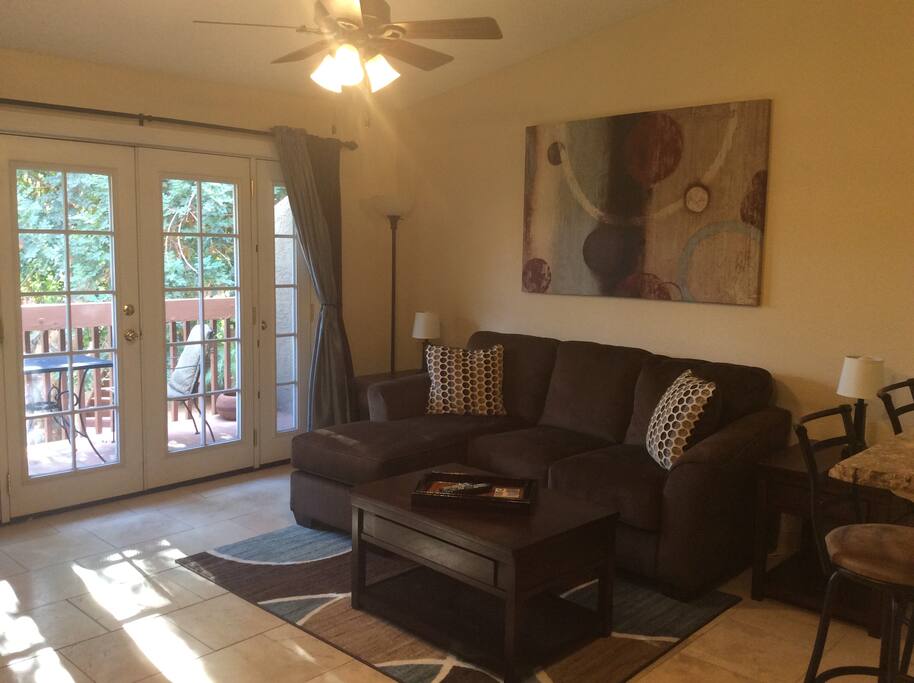 Spacious & comfortable living room to enjoy your evenings.
