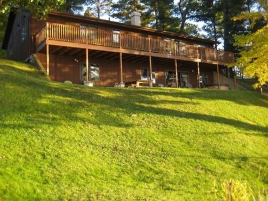 Lodge view from Irogami Lake