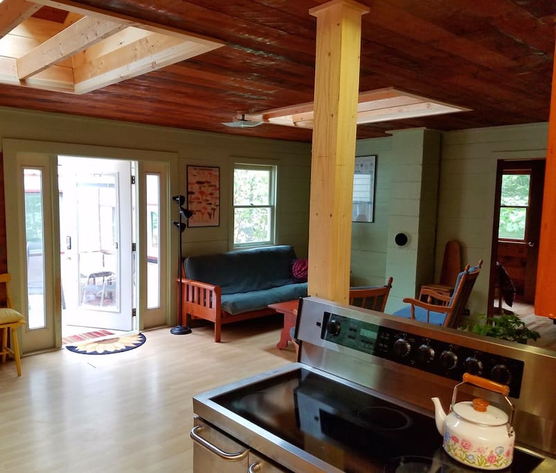 Living room, view from the kitchen
