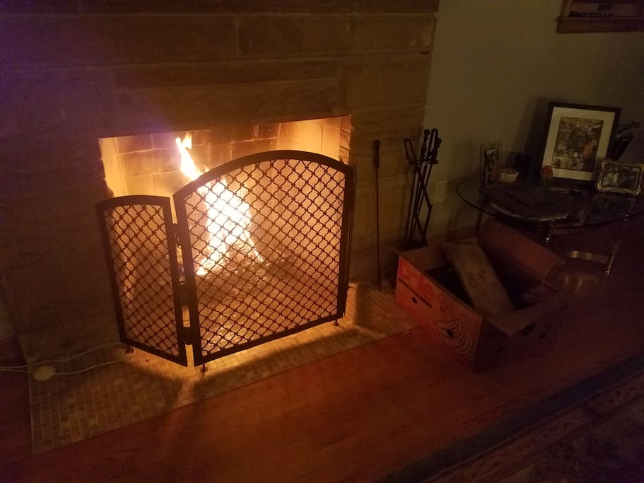 Shared Living Room Fireplace