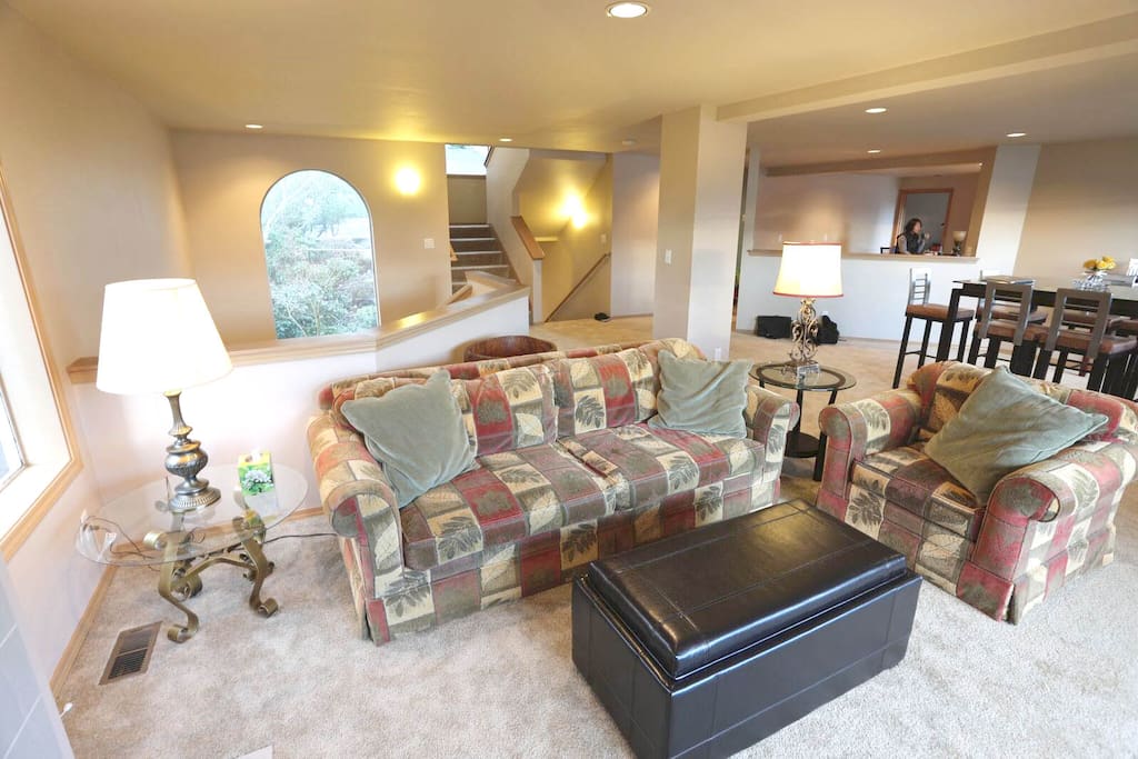 2nd floor huge living room and dining area.
