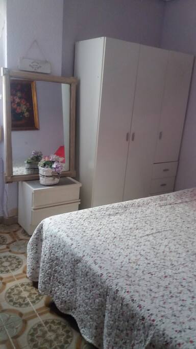 Mesita y ventilador arnario para dos color blanco