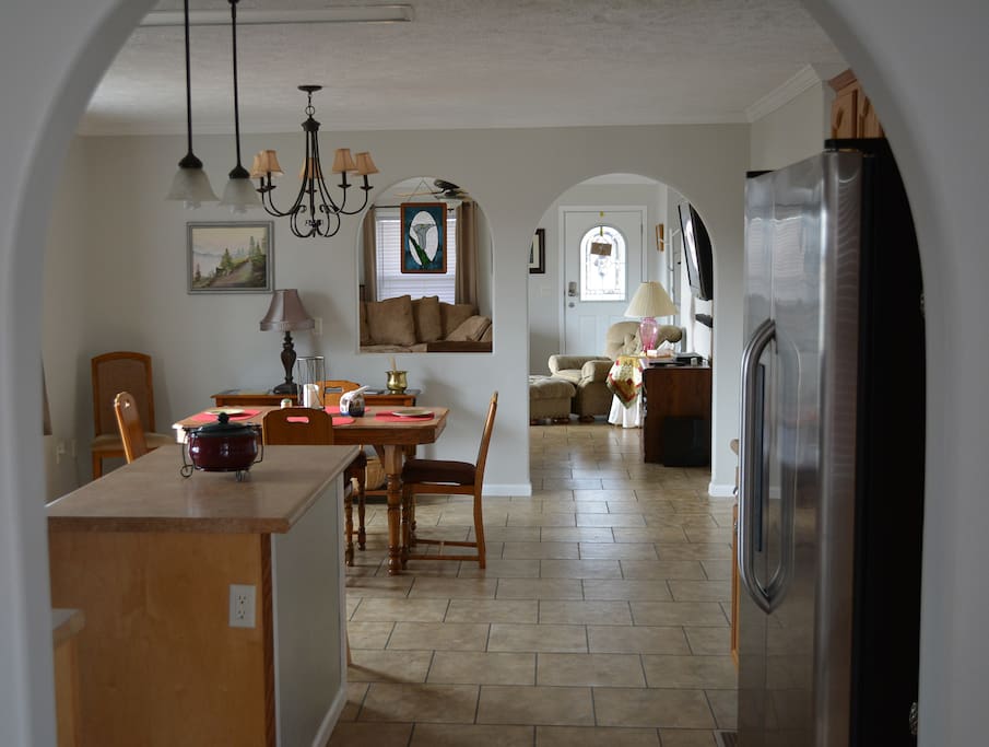 View from kitchen