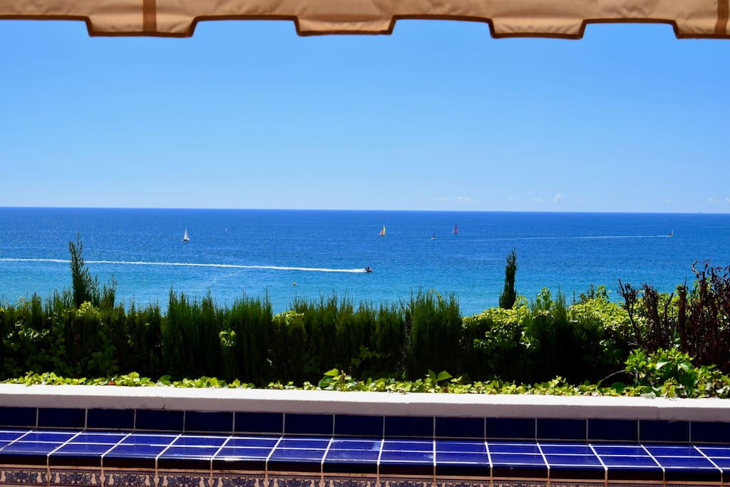 Vista desde la terraza de la Playa Larga