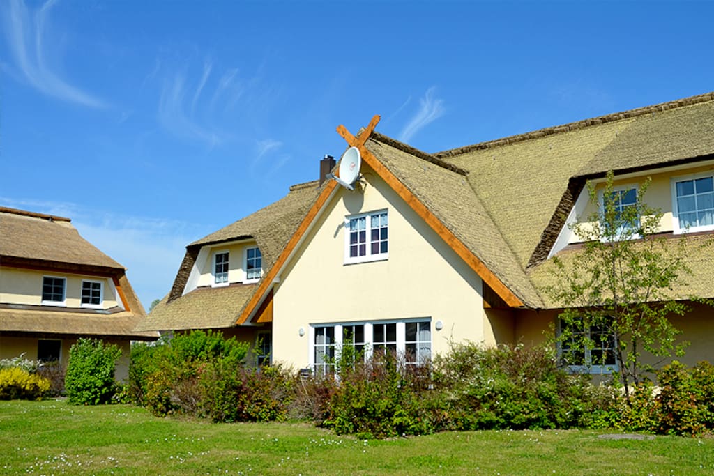 Hausansicht des Reethaus Boddenblick