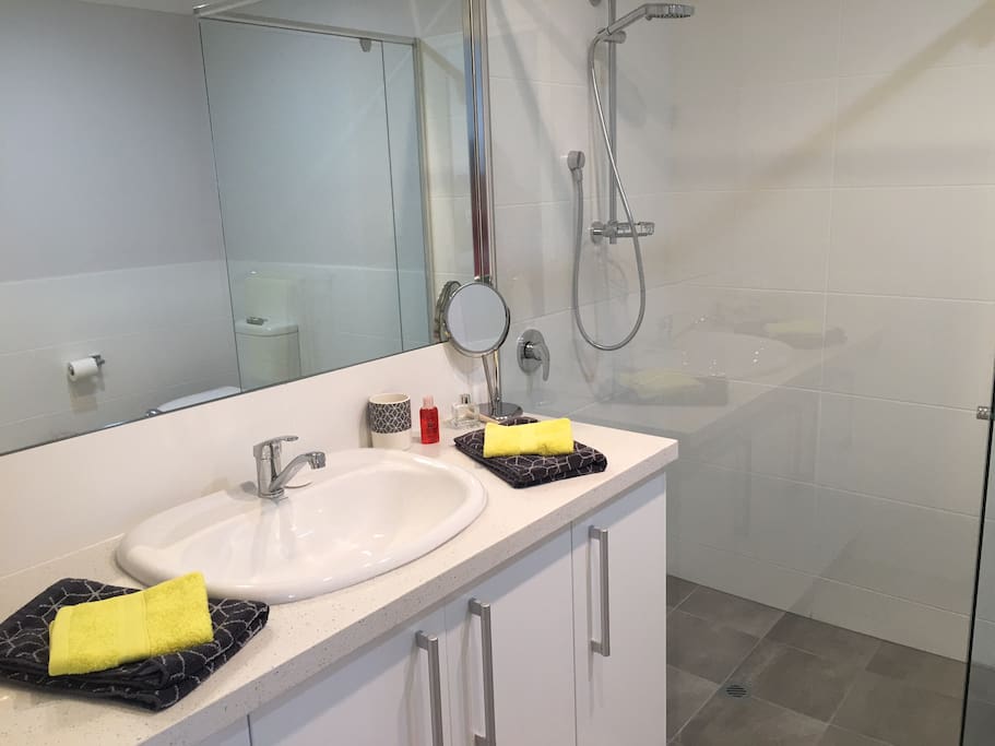 Separate bathroom - with shower vanity and WC