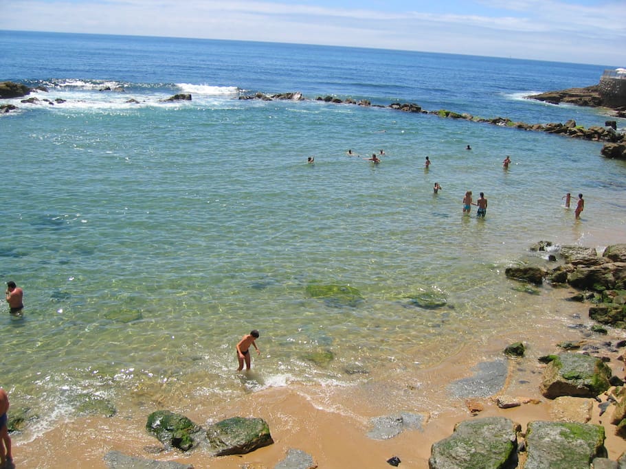 Sheltered beach below apartment (photo taken from bedroom)