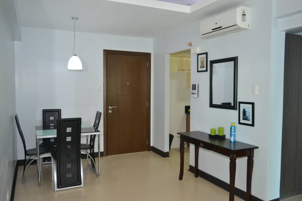 Main unit entrance door,shelf with mirror, kitchen entrance