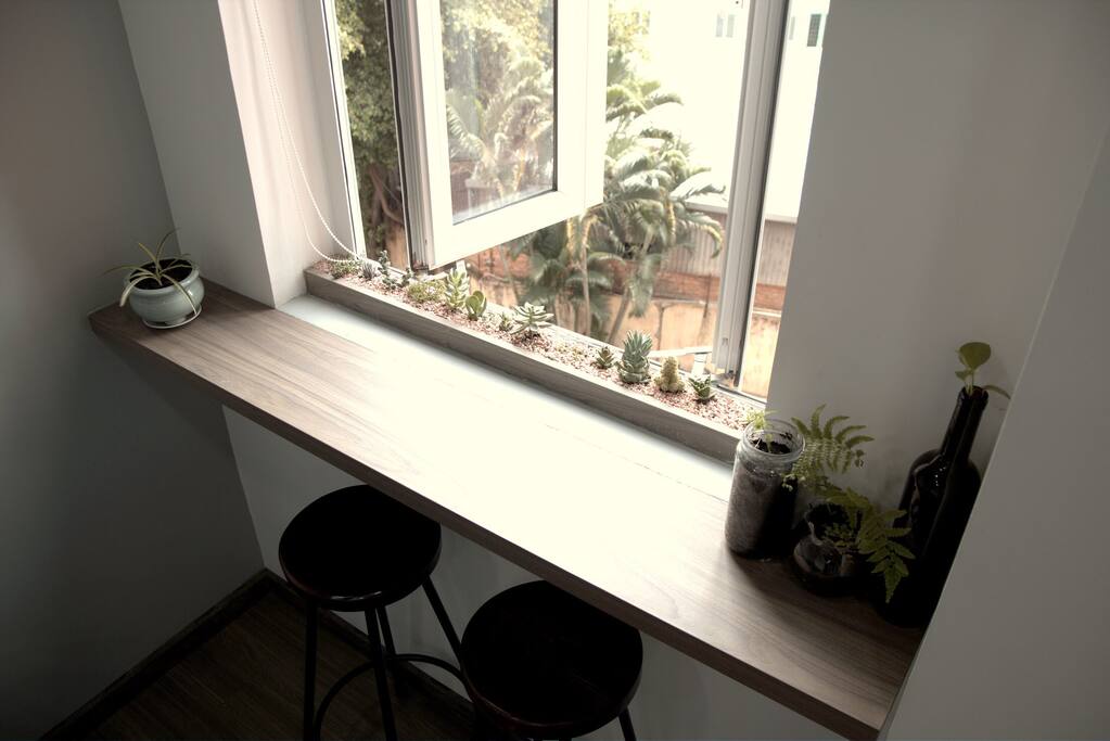The window in the living room