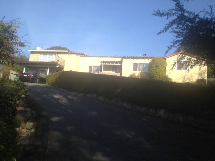 The front of the house from the street.