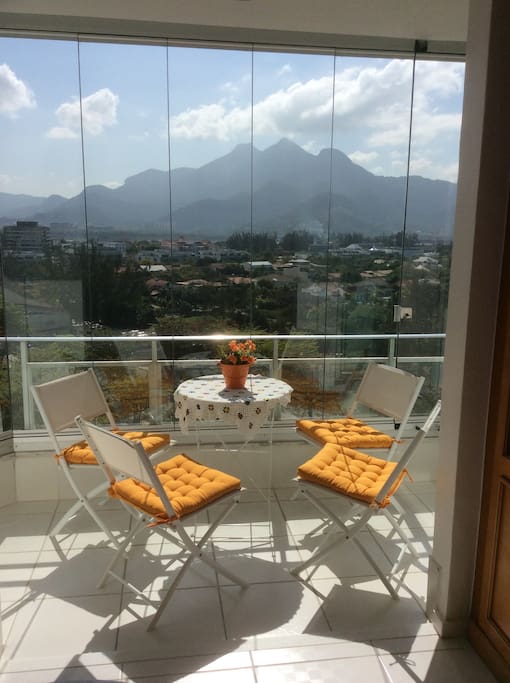 Vista da varanda da suíte de casal