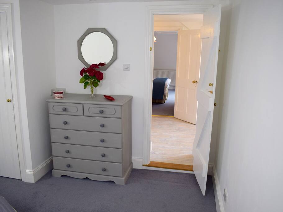 Looking from Henrietta's Room through the Jack and Jill Bathroom into James' Room