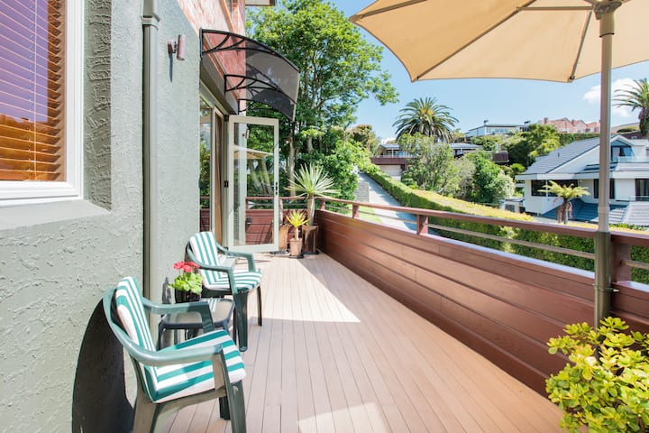 Visit the Beach from an Easygoing Flat with a Balcony
