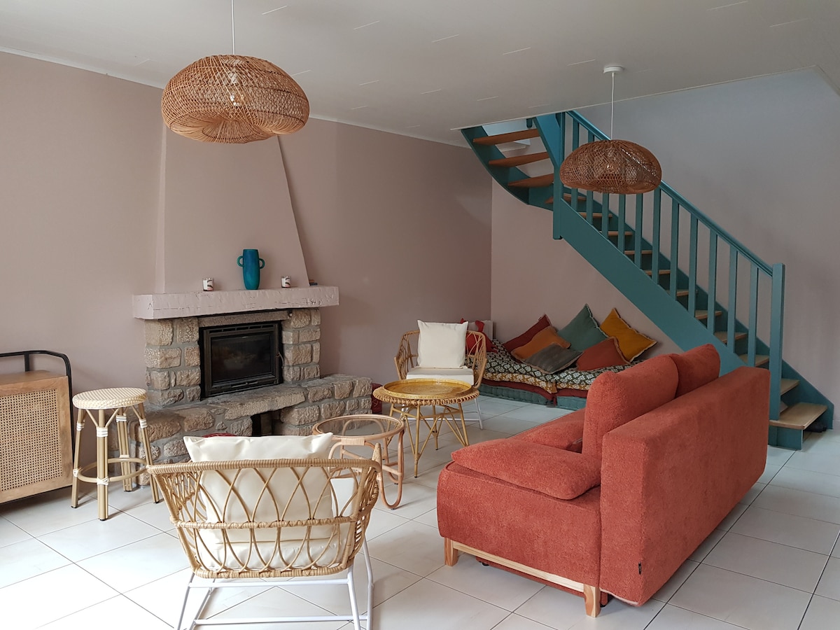 Top performing Airbnb: Charming fisherman's house 500 m from the Gulf in Arzon