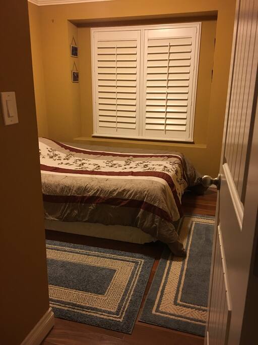 New plantation shutters that can be opened via top or bottom.