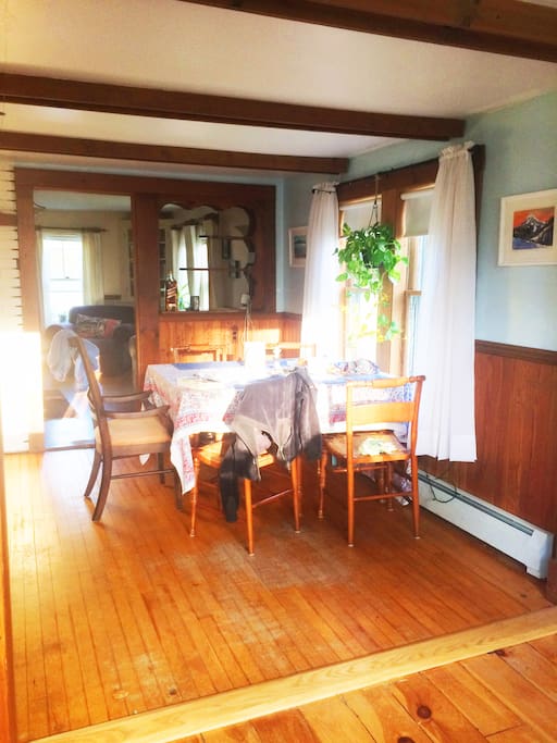 the dinning area