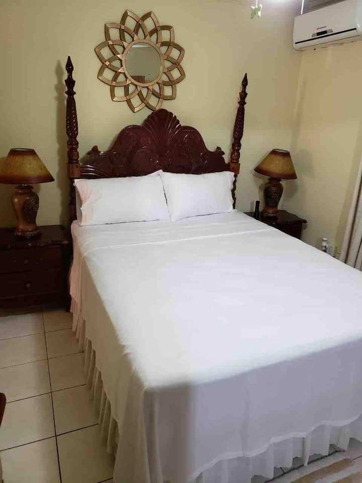 Კომფორტული ორადგილიანი საწოლი კონდიციონერით 