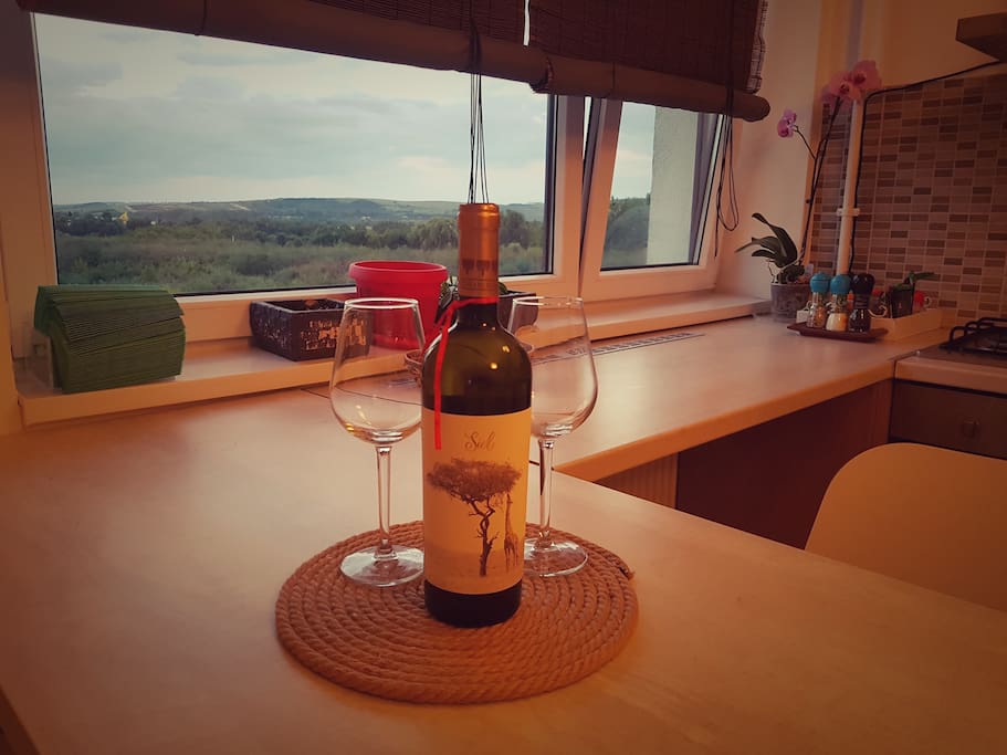 Great view and great wine for you