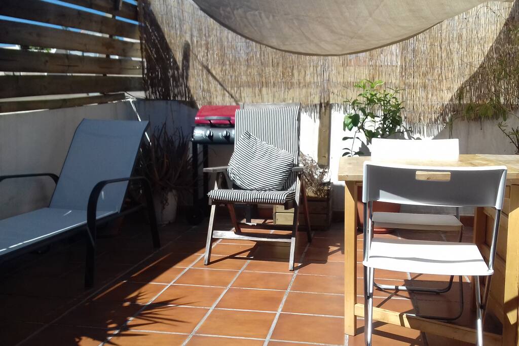 Terrasse ensoleillée