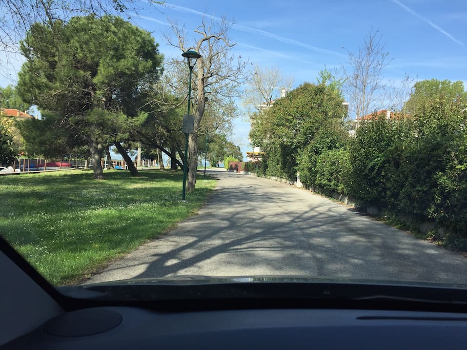 Entrata nella strada che porta a casa