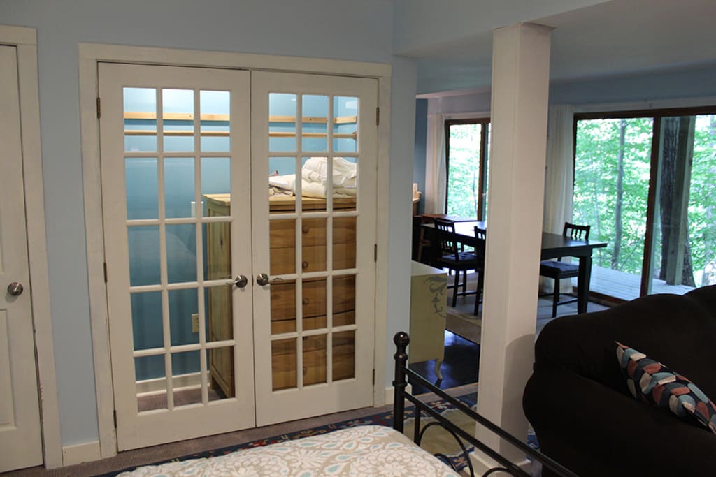 Clothes closet with dresser