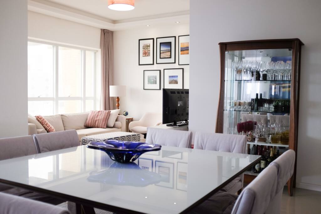 sala de jantar + estar