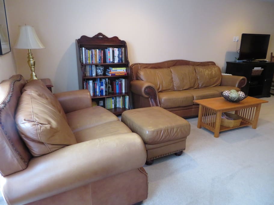 Comfortable couches.