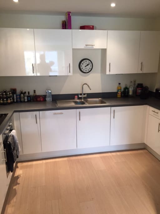 Modern open plan kitchen