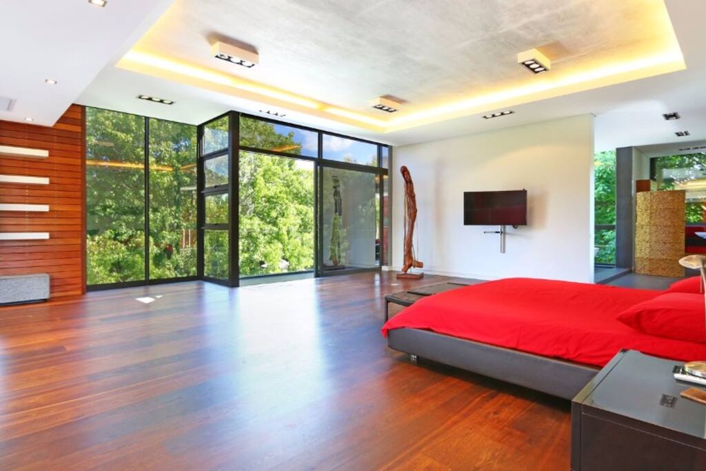 Enormous master bedrooms, with stunning views