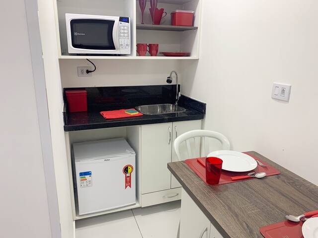 Studio 2 lindo Centro Curitiba no Jardim Botânico