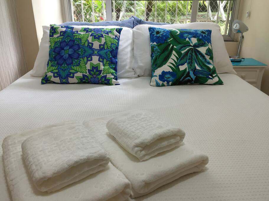 Conforto (roupa de cama e toalhas). Comfort (bedding and towels)