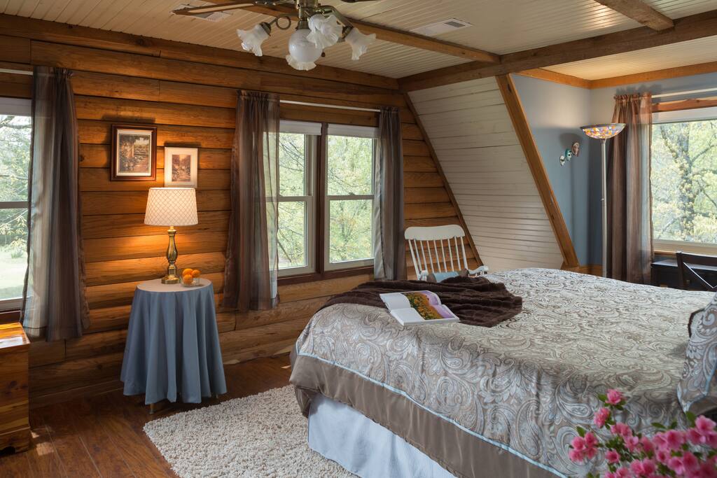 Lots of windows allow natural light