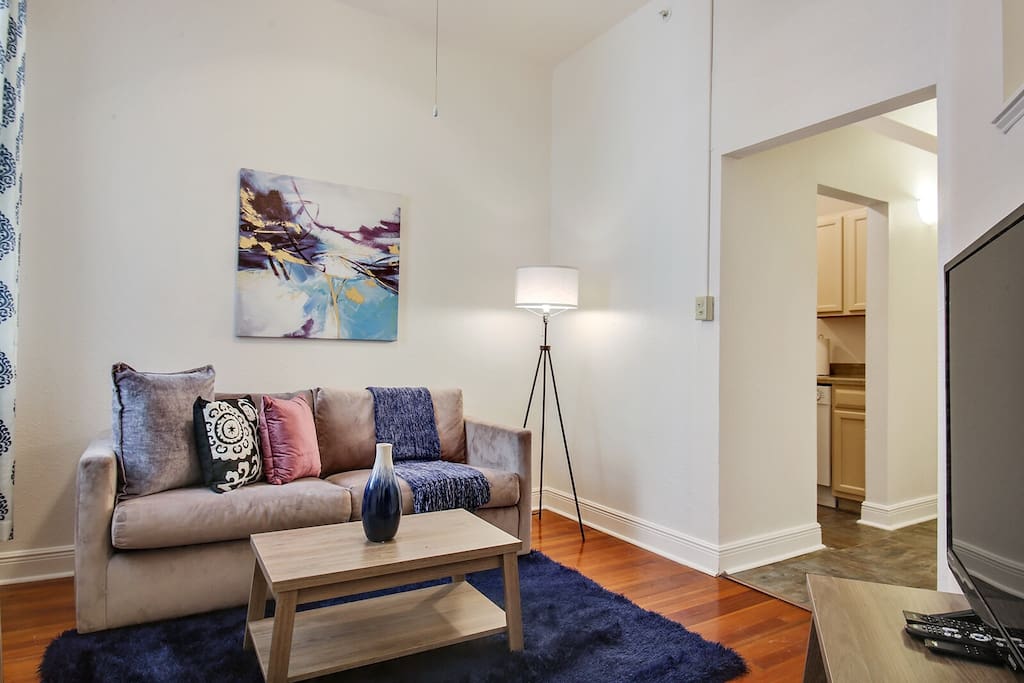 Super Cozy Living Area w/Full Size Sofa Sleeper