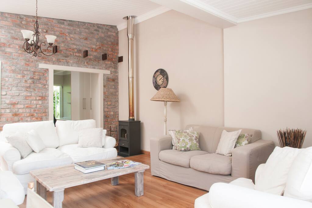 Lounge with fireplace